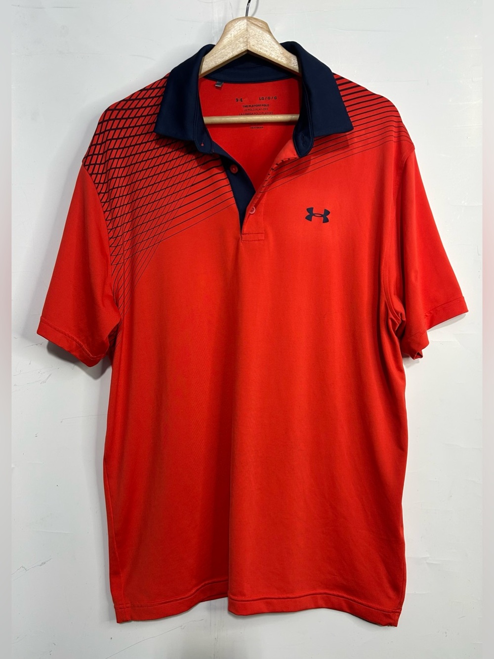 5 for $25🔥Under Armour The Playoff Polo Loose Red Polo Shirt Large